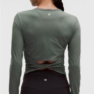 lululemon all it takes back twist ribbed long sleeve